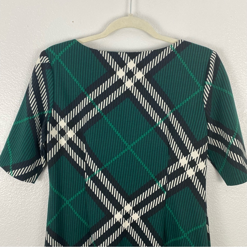 Eliza J Green Plaid Mini Shift Dress - Picture 7 of 9